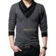Pack of 2 Stylish Multicolor Cotton V-Neck Button T-Shirts