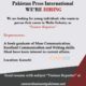 We are Hiring.Career in Media industry As(Trainee REPORTER)TV Channel Jobs Apply Now