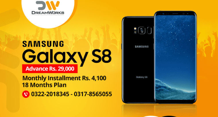 Get the Samsung Galaxy S8 on Easy Monthly Installments Only RS 4,100