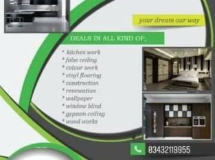 Complete interior renovation solution.Best interior renovation service in Karachi