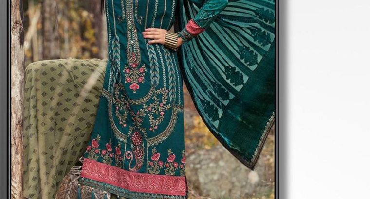 Maria.B 1097 Replica Fabric Linen DAWOOD TEXTILES 3pc .Quality Guarantee.Delivery all Pakistan