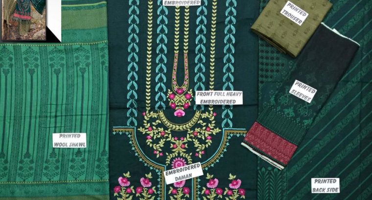 Maria.B 1097 Replica Fabric Linen DAWOOD TEXTILES 3pc .Quality Guarantee.Delivery all Pakistan
