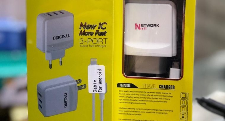 Network Fast Charger.1 Year Warranty.Cash On Delivery