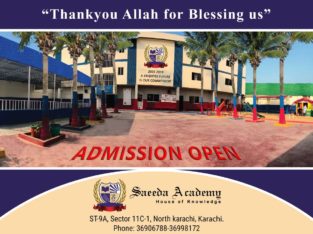 Admission Open Limited Seats Saeeda Academy righter future is our commitment