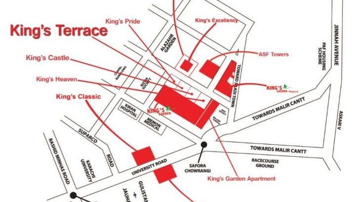 BOOKING OPEN IN KING TERRACE 3,4 & 5 Rooms Apartment On Installments