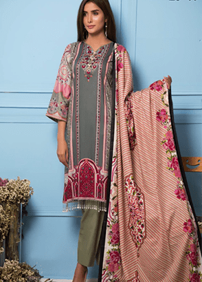 Rang Reza Printed Lawn 3 Piece Suit Collection Vol .3