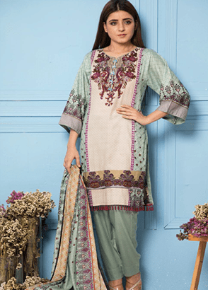 Rang Reza Printed Lawn 3 Piece Suit Collection Vol .3