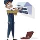 AC Split/Window Repair/install or Service kerwai.