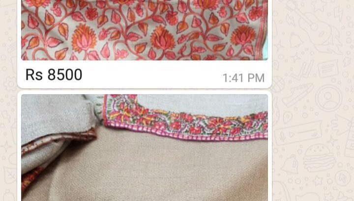 Premium Quality kashmiri Shawl.Contact Us