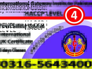 HACCP Food Safety Management Advance Course In Islamabad