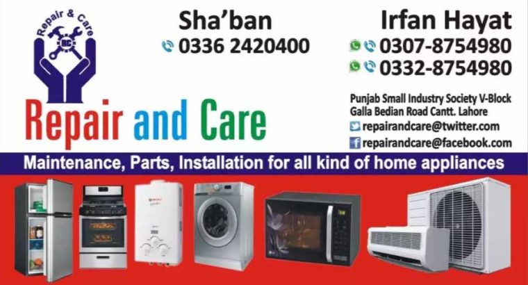 Repair & Care.Local And Imported Home Appliances Maintenance Center
