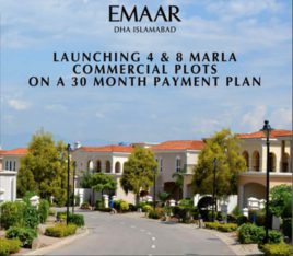 EMAAR DHA Phase 5 Islamabad.4 & 8 Marla Commercial Plots On Installments