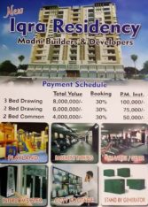 2/3/4 Bed Apartments Best Location of Garden West Karachi.New Iqra Residency