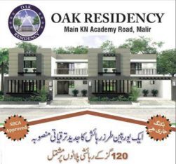 European Style Residential Project.120 Yards Plots Oak Residency Malir karachi