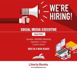 HIRING.Social Media Executive Required For Liberty Books.Apply Now