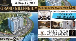 Grand Millennium Lake View Apartments.Bahria Town Islamabad