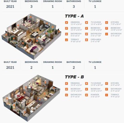 Ary Pearl Residency.3/4/5 Rooms Luxury Apartments