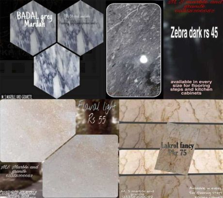 All kinds Of Marble & Granite Varieties Available
