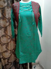 Stitched laen kurtis