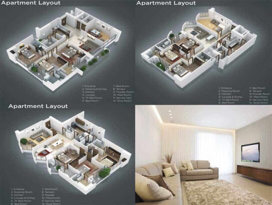 Grove Residency.Ultimate Lifestyle 3 Bedroom Apartments