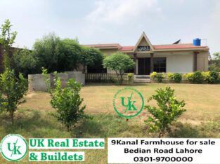 9 Kanal Farmhouse for sale Bedian Road