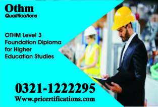 Level 3 Foundation Diploma for Higher Education course in islamabad