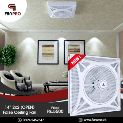 FANPRO Top Quality Energy Saving 14″ 2×2 (OPEN) False Ceiling Fan