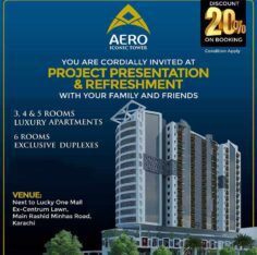 Aero Iconic Tower.3/4/5/6 Rooms Apartments on Prime Location