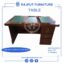 Top leather cushioned executive table