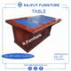 Top leather cushioned executive table