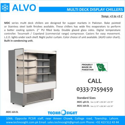 ALVO Multi Deck Chiller for Supper Store, Open Display Chiller