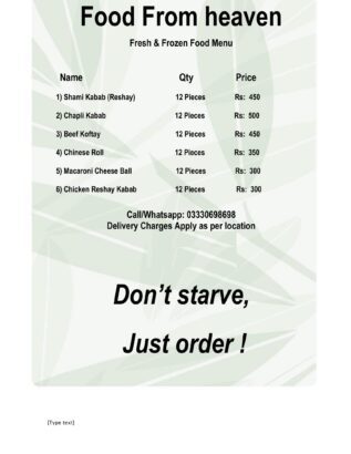 Food From Heaven ( Fresh & Frozen Food )