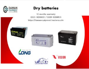 Long Dry Battery 65ah/12v with 10 months warranty delivery all Pakistan