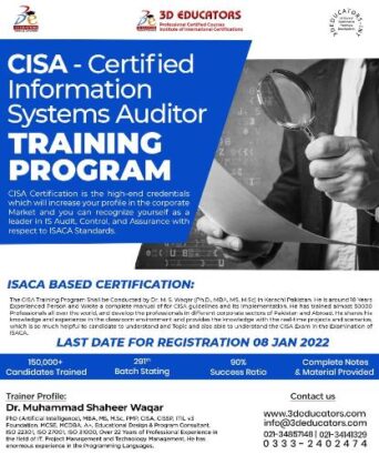 CISA – Certified System Auditor