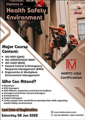 Diploma In Health Safety Environment USA Accredited