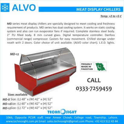 ALVO Up Right Chiller Sale in Pakistan, Meat Shop Equipment
