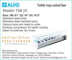 ALVO Refrigerated Salad Bar Counter, Salad Bar Counter,Food Display Counter