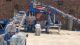 Concrete tiles making machine