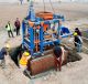 Concrete tiles making machine