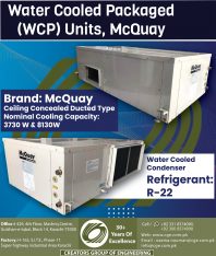 Water Cooled Packaged (WCP) Units, McQuay