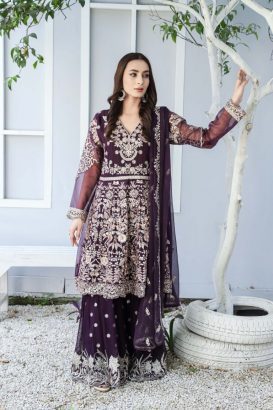 Gharara Frock designs at Cezanne