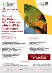 Diploma in Big Data / Data Science with AI – Artificial Intelligence