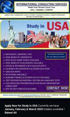 Study in USA (Feb & March 2023) Intakes