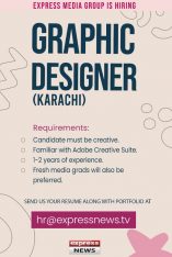 Graphic designer required for Karachi
