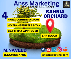 4 Marla Commercial Plots In Bahria Orchard Lahore