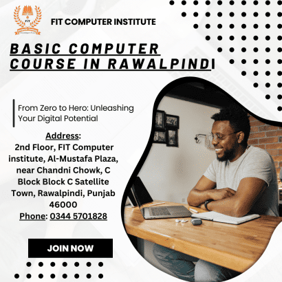 Basic Computer Course In Rawalpindi , Islamabad