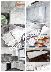 House Office Home wall paper kitchen marble aluminium sheet