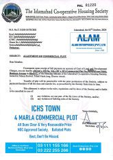 ICHS TOWN 4 MarlaCommercial plot for sale
