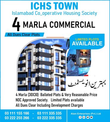 ICHS TOWN 4 MarlaCommercial plot for sale
