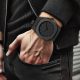 Men’s Carbon Fiber Quartz Watch with Chain Strap – 1 Pc